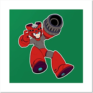 MEGAMAN BLAZING TORCH Posters and Art